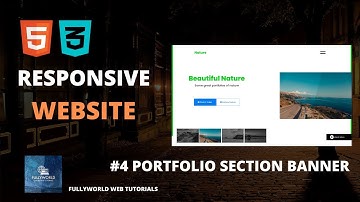HTML 5 CSS 3 RESPONSIVE WEBSITE Part 4:- Portfolio page banner