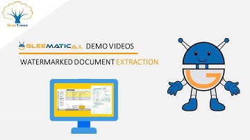 Semi-Structured Document Extraction: How to extract data from a document with a watermark?
