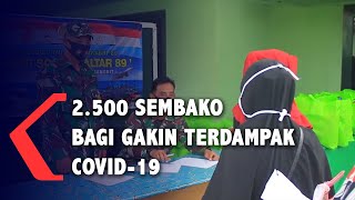 TNI  Polri Distribusikan 2.500 Sembako Bagi Warga Terdampak Covid-19