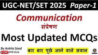 Communication Full Syllabus PYQs | UGC NET Paper 1 Important MCQs | NET June 2025 Preparation screenshot 5