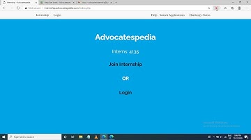 Internship joining process to assignment submission at Advocatespedia
