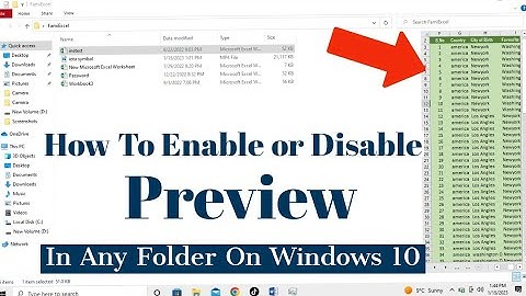 How To Enable or Disable Preview Pane in Any Folder on Windows 10 | Show File Preview in Windows 10