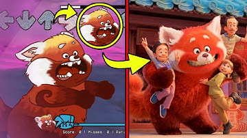 References in Pibby VS Turning Red x FNF | Come and Learn with Pibby