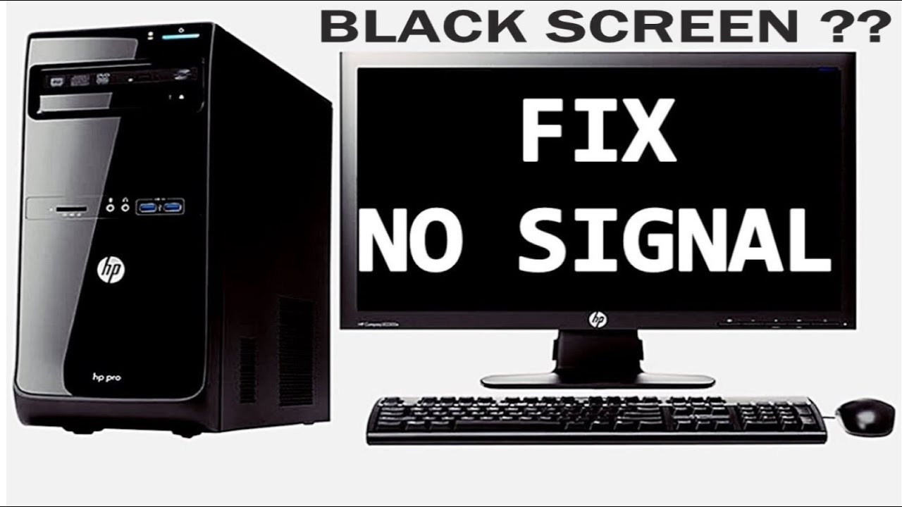 HOW TO FIX BLACK SCREEN OR NO DISPLAY, NO SIGNAL MONITOR ...