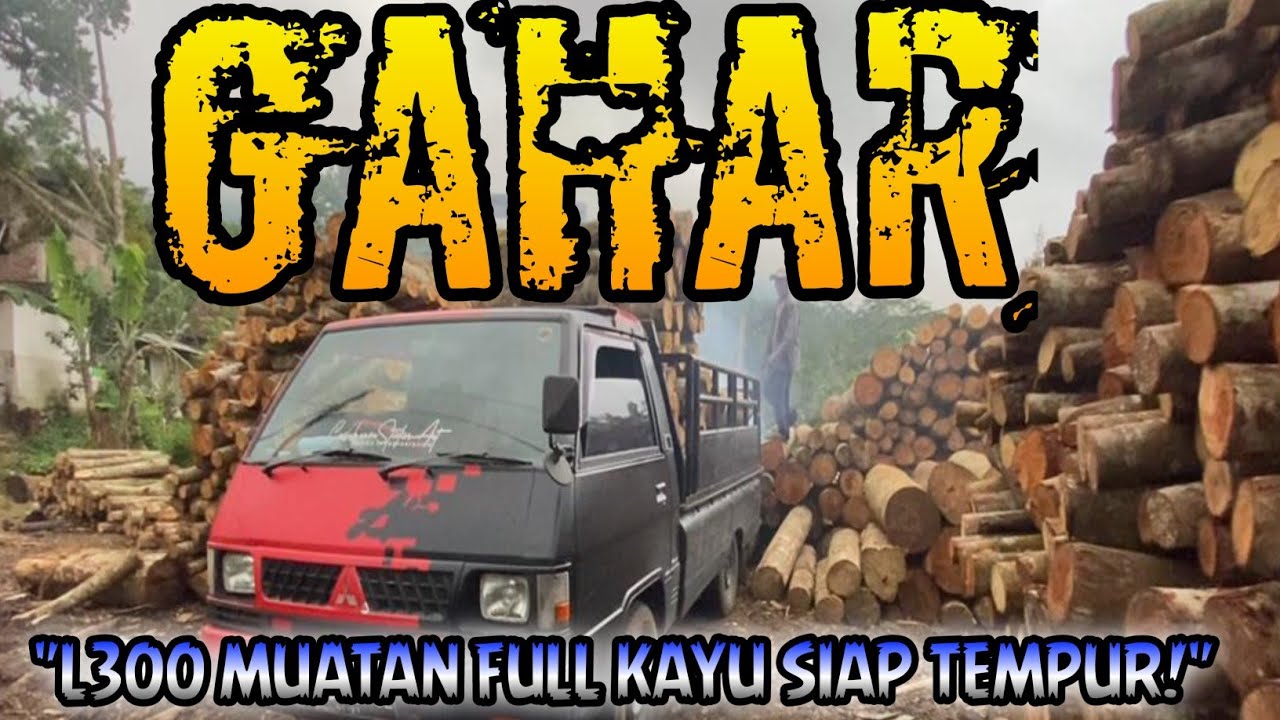 Gila! L300 Ini Angkut Kayu Full Muatan, Tapi Lihat Apa yang Terjadi! 😱