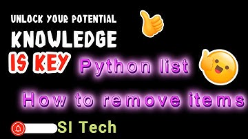 Python Lists remove elements | Mastering Python Lists in 5 Minutes! | Learn python
