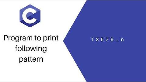 #3 : C program to display odd numbers in pattern | Alpha Tech Planet