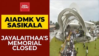 AIADMK Vs Sasikala: Jayalalithaa's Memorial Closed; Is AIADMK blocking Chinamma From Memorial?