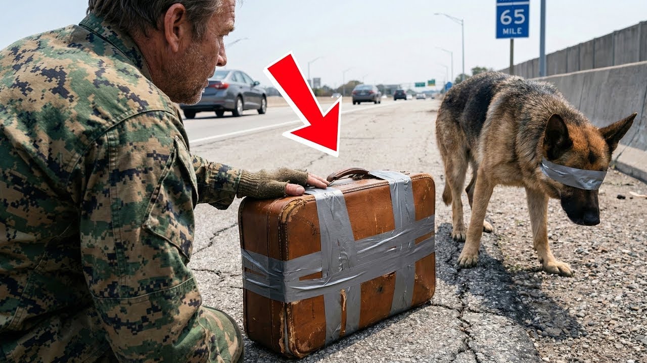 Mariňák našel německého ovčáka hlídajícího zavazadlo — konec nikdo nečekal