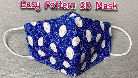 Easy Pattern 3D Mask No Fog On Glass .Breathable Face Mask. | Fabric Face Mask ideas