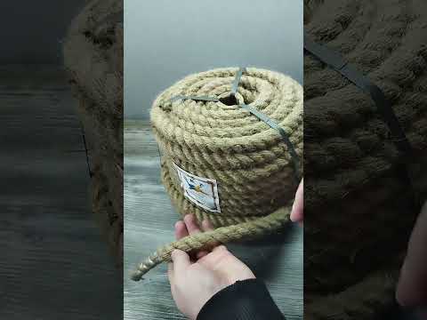 Канат джутовый (длина 50 метров Ø 20 мм), видео 1