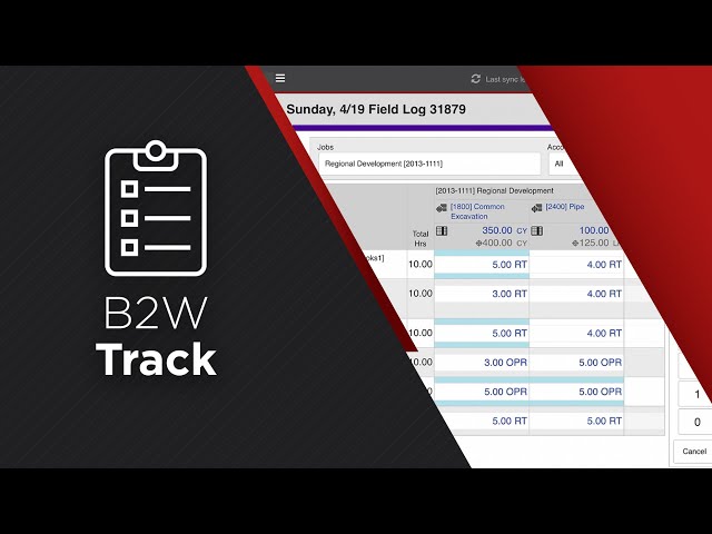 B2W Track - Record, Communicate & Analyze Construction Project Job Progress