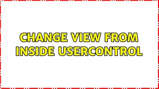 Change view from inside usercontrol