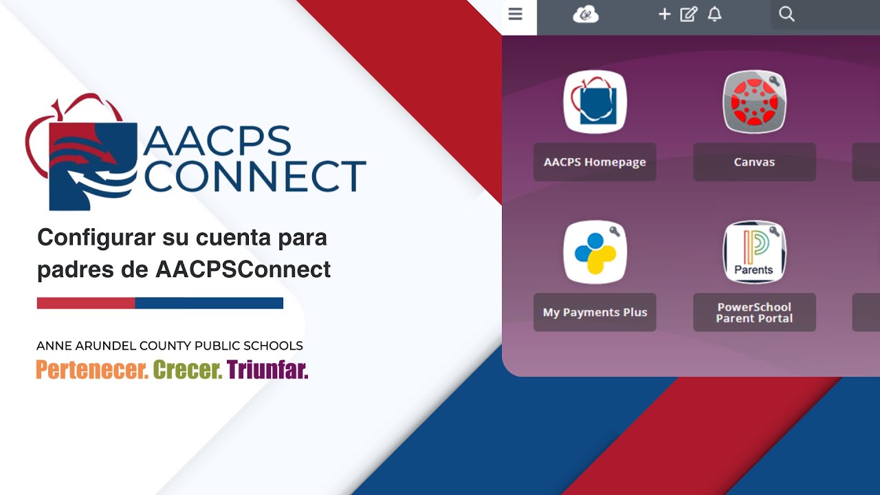 AACPSConnect: Configurar su cuenta para padres de AACPSConnect - YouTube