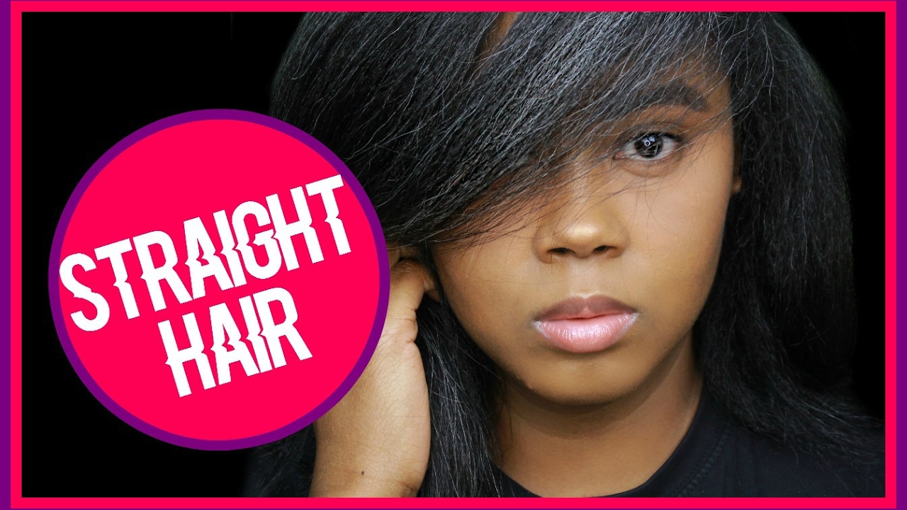 Straighten Natural Hair Without Heat Damage Youtube