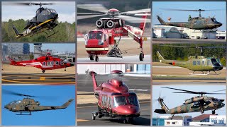 50+Minutes of helicopter action : AH1 Cobra,AW189, BELL 47G, UH60, UH1 Huey, and more