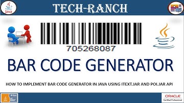 Live Demonstration of  Bar Code Generator in Java | Practice Projects | @TechRanch