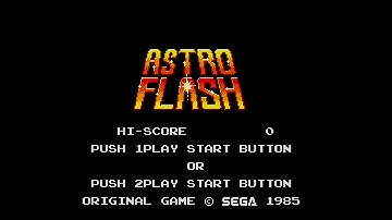 【MKⅢ】アストロフラッシュ ASTRO FLASH【実況なし/セガマークⅢ/初見プレイ/720p/60fps/4:3/SEGA/MASTER SYSTEM/シューティング/レトロフリーク】