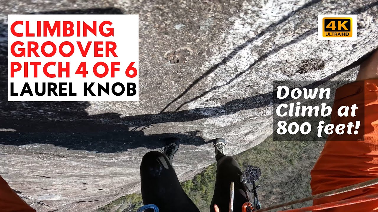 Climbing Groover at Laurel Knob Pitch 4
