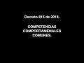 4. Competencias Comportamentales Comunes a todos los niveles Jerárquicos
