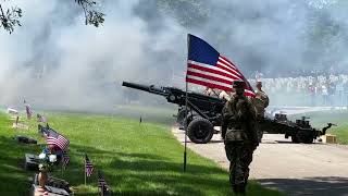 21 Gun Salute and Taps to conclude the 152nd Memorial Day Ceremony at Crown Hill Cemetery