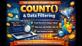 SQL Learning Journey – Day 5 | COUNT() Function & Data Filtering Explained