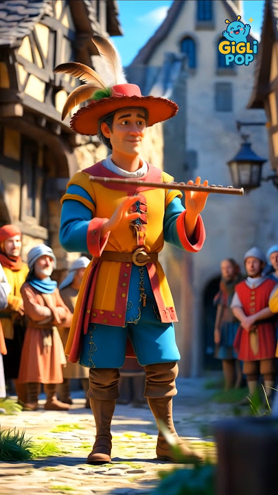 The Mystery of the Pied Piper 🐭✨ | Animated Short story | #Shorts #story #piedpiper