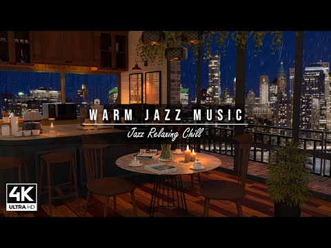 Relaxing Jazz Instrumental Music ☕ Cozy Coffee Shop Bookstore with Warm Jazz Music for Relax, Sleep