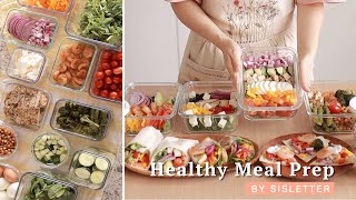 SUB) 일주일이 편해지는 건강한 밀프렙 도시락 만들기 | 다이어트에도 도움이 되는 샐러드 레시피 | Healthy Meal Prep for a Week