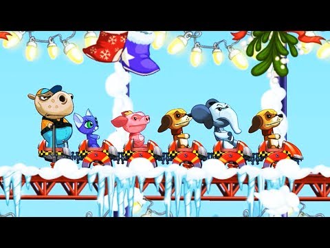 Nutty Fluffies Rollercoaster - Pets, Elephant on Roller Coaster | Game for Kids Android Game