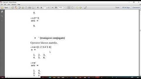 Pengenalan Scilab, Sintak dan Operator