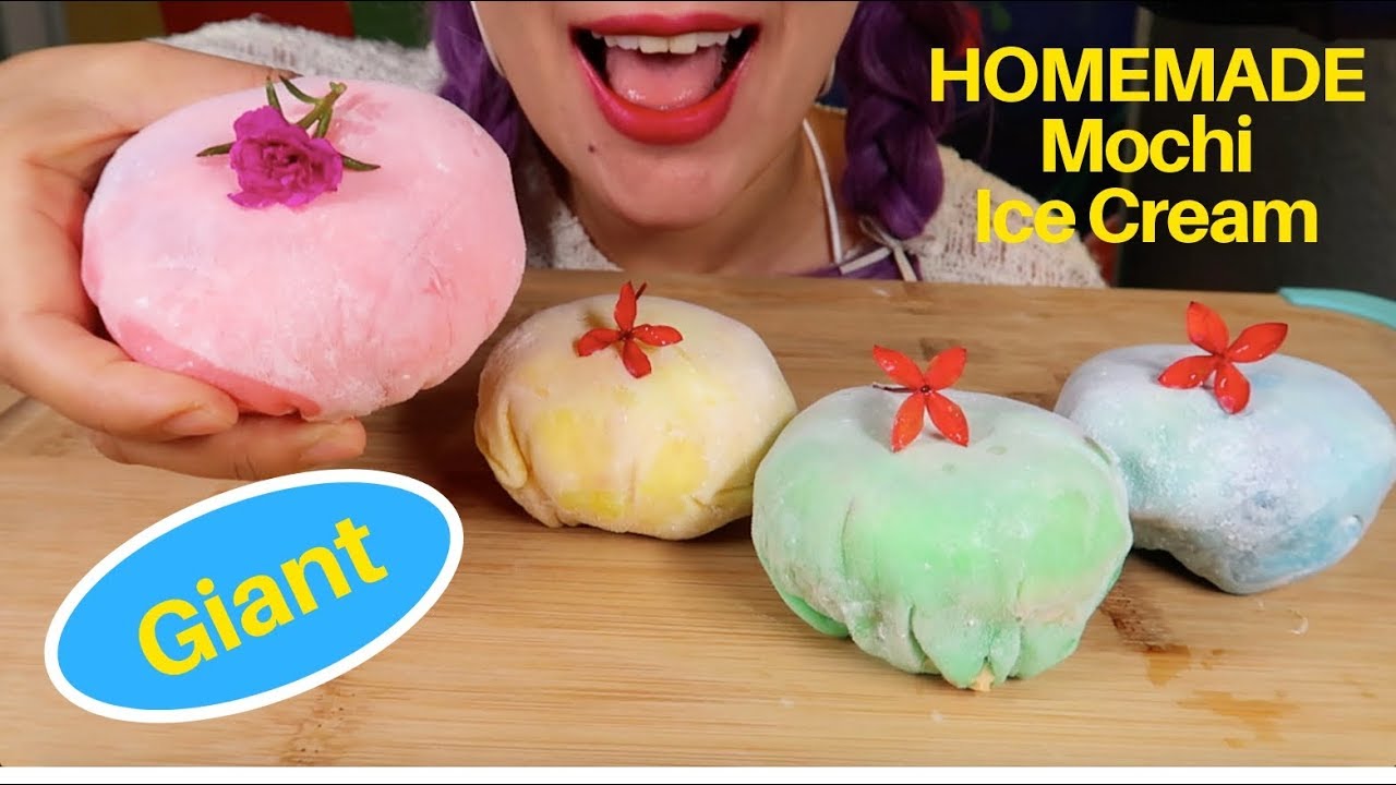 ASMR MOCHI ICE CREAM CHALLENGE *MOXIE BEAST* HOMEMEDE | DIY 홈메이드 모찌아이스크림 먹방 | CURIE. ASMR