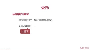 C#面向对象编程 21 7 1 委托
