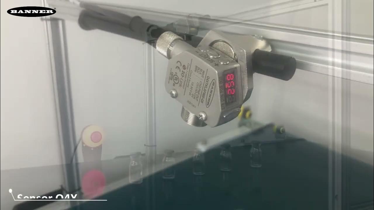 Sensor Q4X para Posicionamento de Tampas Banner Engineering er