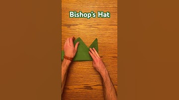 Bishops hat napkin #folding #napkin
