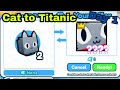 Cat to titanic 1  im a billionaire roblox pet simulator x