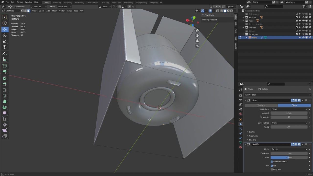 Harman Kardon Packaging Design - 1 Initial Modeling