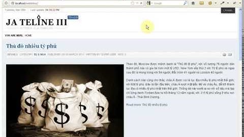 Thiết kế giao diện website tin tức bằng Joomla