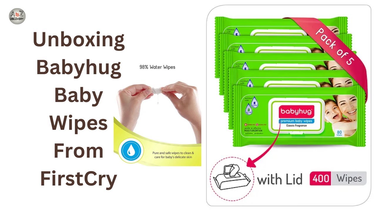 Unboxing Baby Wipes | Babyhug Premium Baby Wipes With Lid 80 Pieces ...