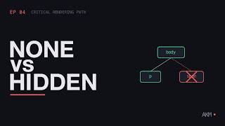 Full display:none vs visibility:hidden, and what the render tree really is Update