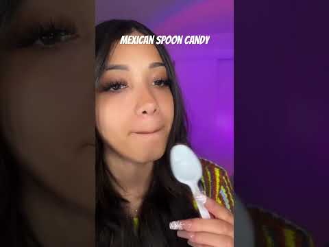 MEXICAN CANDY IN A SPOON #asmr #mukbang #candyeating #sassysoundsasmr