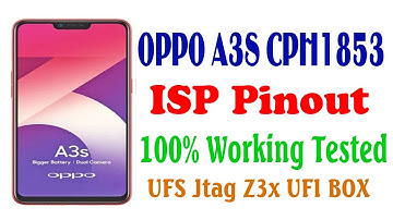 OPPO A3S CPH1853 ISP Pinout  Jumper Ways IMAGE Free Download FRP Pattern Unlock #GSM_Free_Equipment