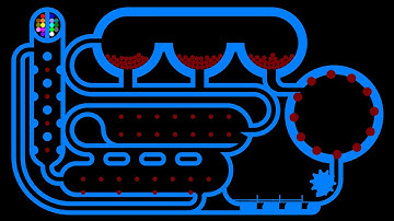 Balloon Explosion - Marble Race in Algodoo