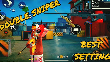 DOUBLE SNIPER BEST SETTING FOR MOBILE #sniperff002 #sniperking #awmking #awmchallenge #sniping #ff 