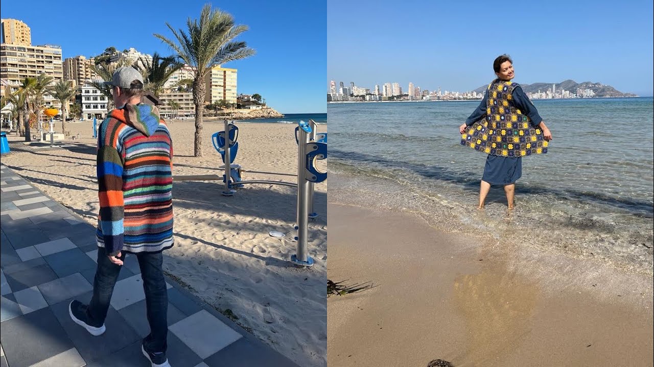 Жилетка, кардиган и шапочка бобру. Мои остатки пряжи🧶🧶и что же с ними делать?