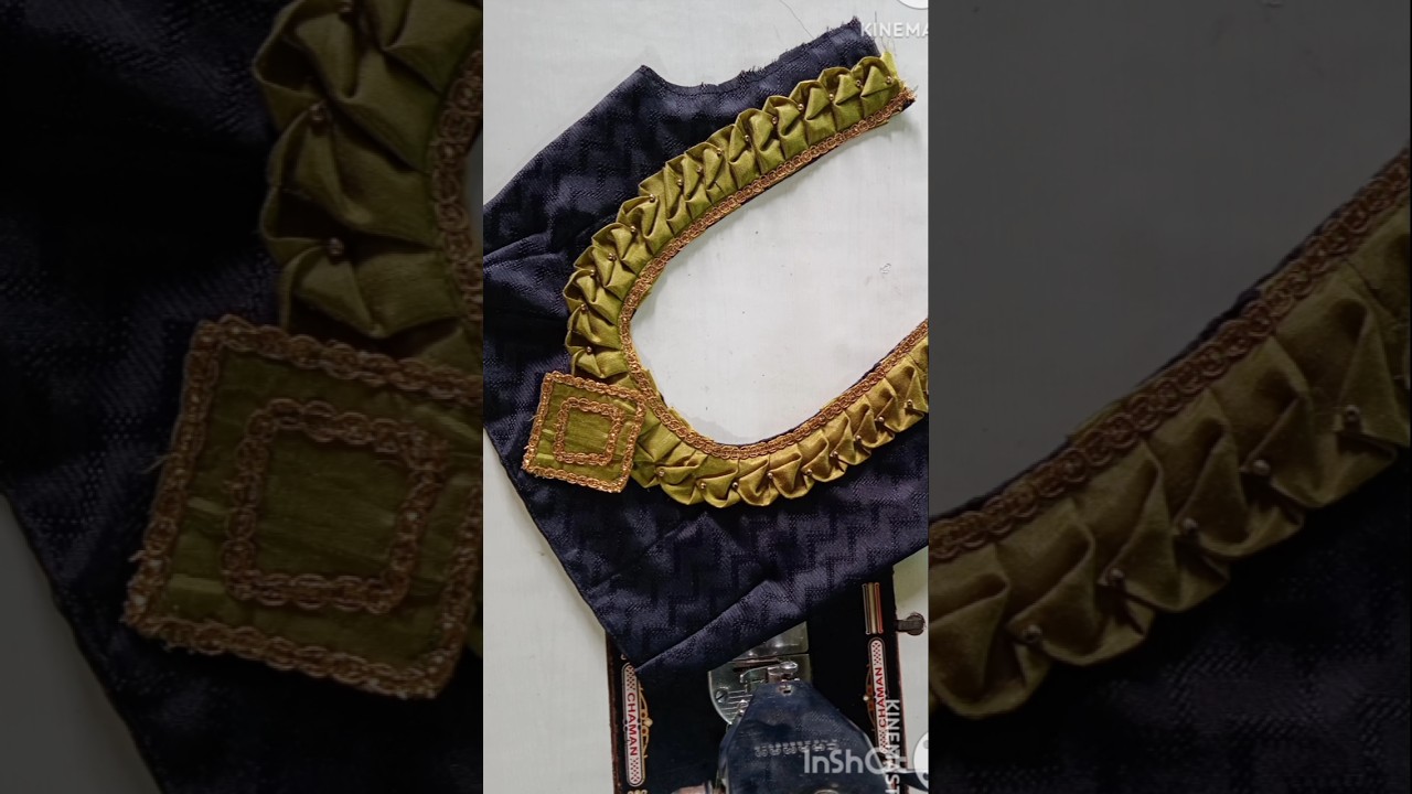 New Trending Back Neck Blouse Design 2025 | Stylish Pleated Blouse Idea"