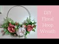 DIY Floral Hoop Wreath - Ring Wreath - Modern Floral Wreath