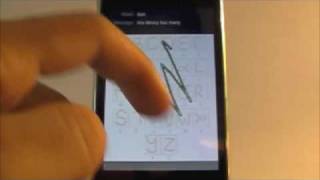 Text Entry with Graffiti on the iPhone (detailed) screenshot 5