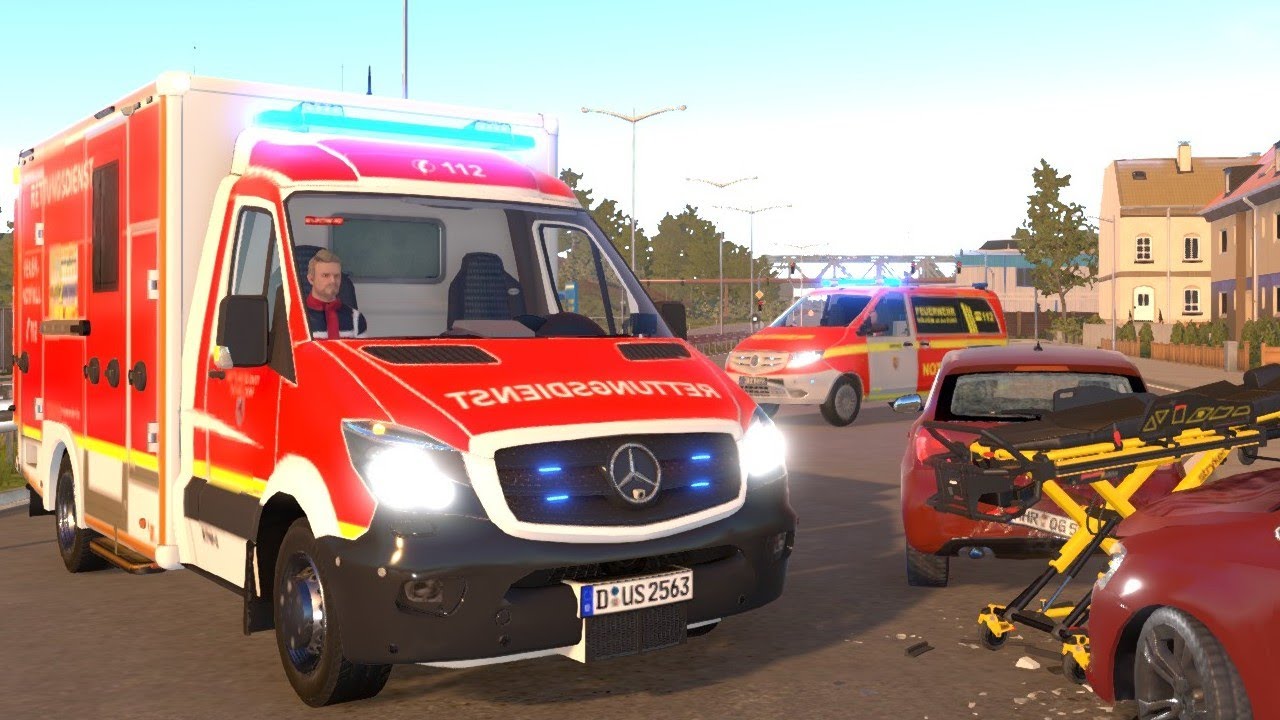 Emergency Call 112 - Dusseldorf Ambulance on Duty!