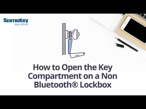 How to Open the Key Compartment on a Non Bluetooth ® Lockbox |   SentriKey® Real Estate
